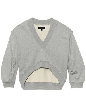 Purple Brand クロップド スウェットシャツ - グレー