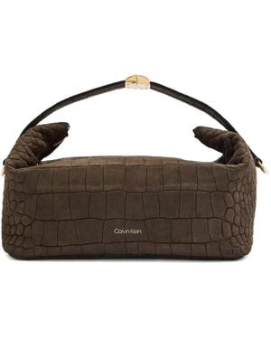 Calvin Klein Small Andy Embossed Bag - Brown