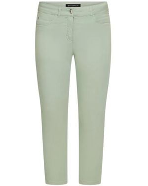 Betty Barclay Slim-Fit Cropped Trousers - Green
