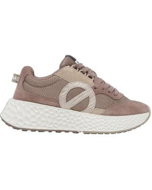 No Name Carter Suede-Panelled Sneakers - Brown