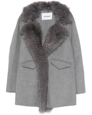 Ava Adore Pocket Long-Sleeve Coat - Grey