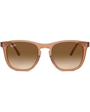 Ray-Ban スクエアフレーム サングラス - ブラウン