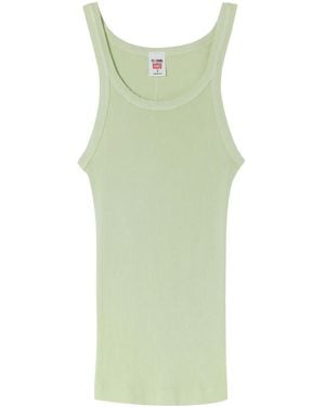 RE/DONE Ribbed Tank Top - Green