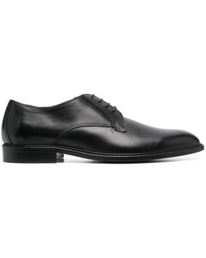 Sergio Rossi Almond-Toe Derby Shoes - Black