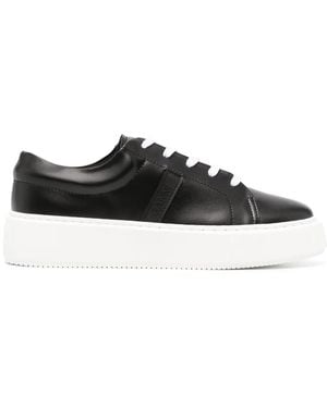 Ganni Low-top Flatform Sneakers - Black