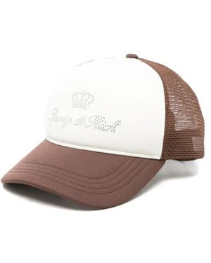Sporty & Rich Cappello Da Baseball Con Strass - Bianco