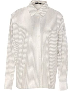 ELEH Gestreept Blouse - Wit