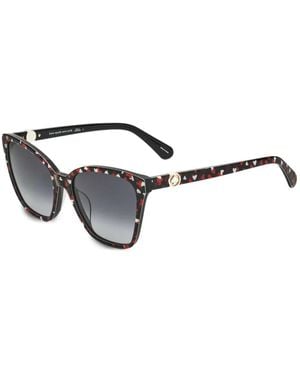 Kate Spade Lunettes De Soleil À Monture Carrée Et Imprimé Cœur - Metallic