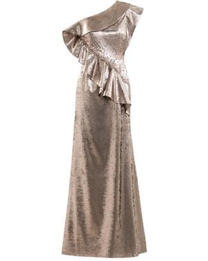 Saiid Kobeisy Embellished One-Shoulder Maxi Dress - Natural