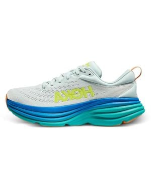 Hoka One One Bondi 8 Logo-Detail Trainers - Blue