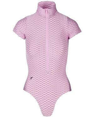 Tessitura Body Mit 3D-Effekt - Pink