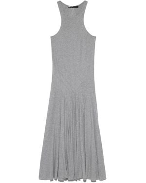 Bimba Y Lola Melange Sleeveless Midi Dress - Grey