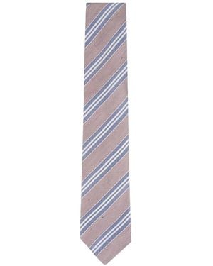 Paolo Albizzati Diagonal-Stripe Tie - White
