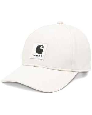 Sacai X Carhartt Wip Duck Cap - White