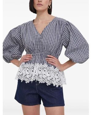 Barbour Top A Quadretti - Blu