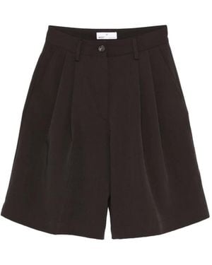 Woc Zaria Pleated Shorts - Black