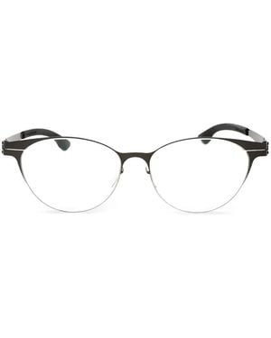 Ic! Berlin Bossa Nova Brille Mit Ovalem Gestell - Weiß