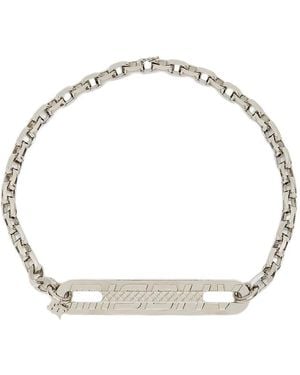 MISBHV Trinity Chain-link Choker Necklace - メタリック