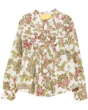 PHILIPPA 1970 Oriana Paisley-Print Shirt - White