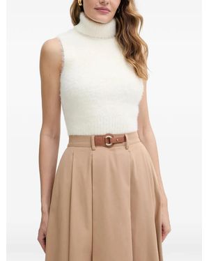 Guess Turtleneck Vest - Natural