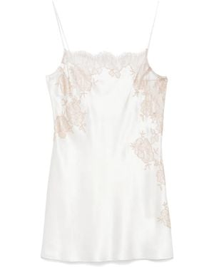 Carine Gilson Calais-Caudry Slip Dress - White