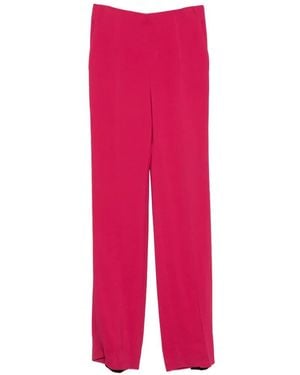 Valentino Garavani High-Waisted Straight-Leg Trousers - Pink