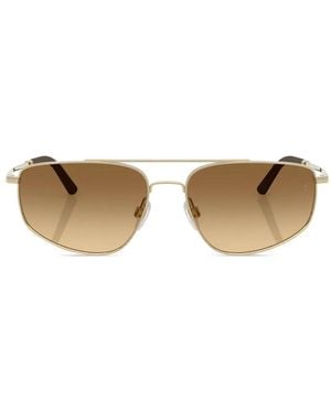 Oliver Peoples Pilot-Frame Sunglasses - Metallic