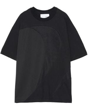 Yoshio Kubo Mesh-Panelled T-Shirt - Black