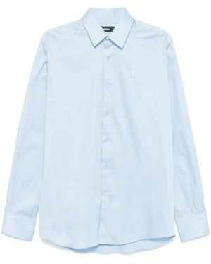 Karl Lagerfeld Camicia Con Ricamo - Blu