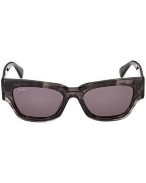 Max Mara Eyewear Zonnebril Met Rechthoekig Montuur - Grijs