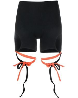 OTTOLINGER Lounge Rib Wrap Shorts - Black