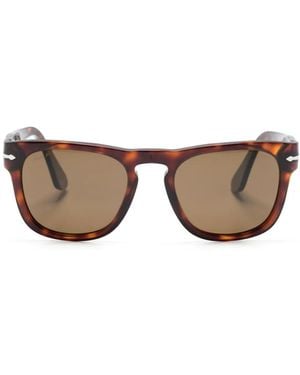 Persol Elio Tortoiseshell-Effect Square-Frame Sunglasses - Brown