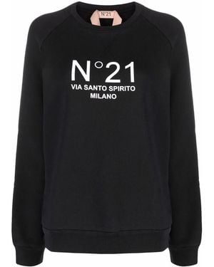 N°21 Sweater Met Logo - Zwart