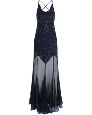 Rabanne Long Dress With Embellishments - White