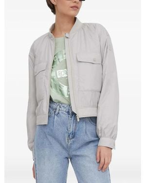 Save The Duck Chest-Pockets Zip-Fastening Jacket - Grey