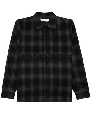 6 Moncler 1017 ALYX 9SM Hemd mit Karomuster - Schwarz