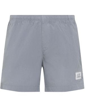 C.P. Company Bañador con parche del logo - Gris