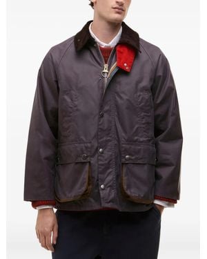 Paul Smith Corduroy-Collar Pocketed Jacket - Gray
