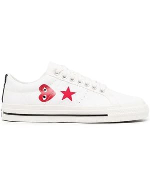 COMME DES GARÇONS PLAY X Converse One Star Trainers - White