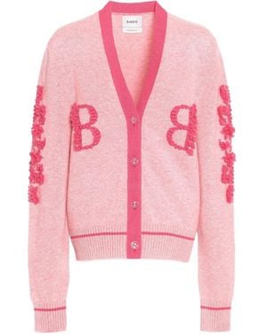 Barrie Logo-Embellished Cardigan - Pink