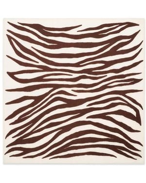 Bompard Zebra-Print Square Scarf - Natural