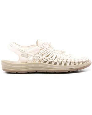 Keen Sandalias Uneek con logo en relieve - Blanco