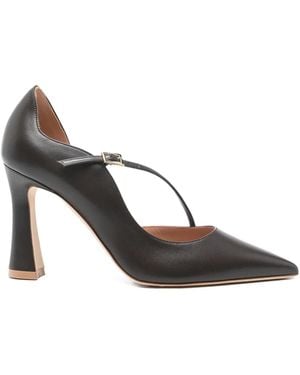 Malone Souliers 95mm Bettina Strap Pumps - ブラウン