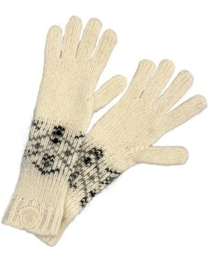 Moncler Crystal-Embellished Gloves - White