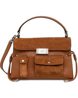 IRO Flap-Pocket Tote Bag - Brown