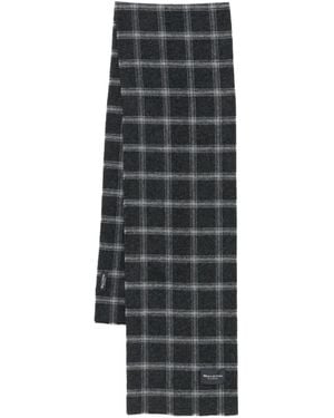 Marc O' Polo Checked Scarf - Grey