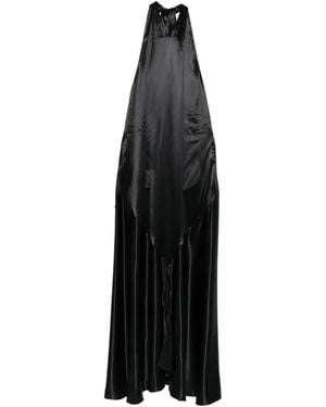 Marni Halterneck Satin Dress - Black