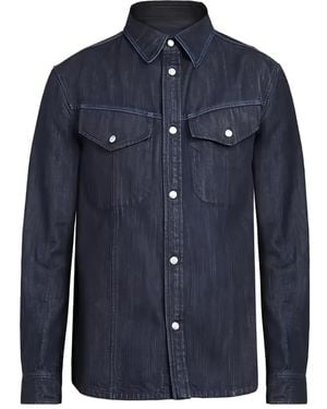 Ferragamo Flap-Pocket Cotton Jacket - Blue