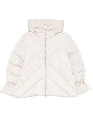 SERGIO MORETTI FIRENZE Quilted Hooded Jacket - White