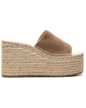 Gianvito Rossi Suede Espadrilles - Brown